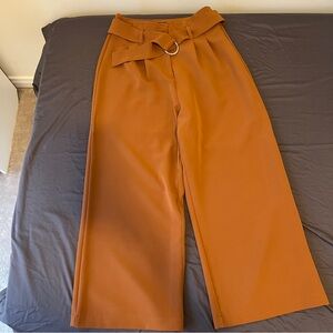 Women's Dynamite Cropped Dressy Pants Orange XS